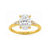 14K Yellow Gold Diamond Semi-Mount Engagement Ring